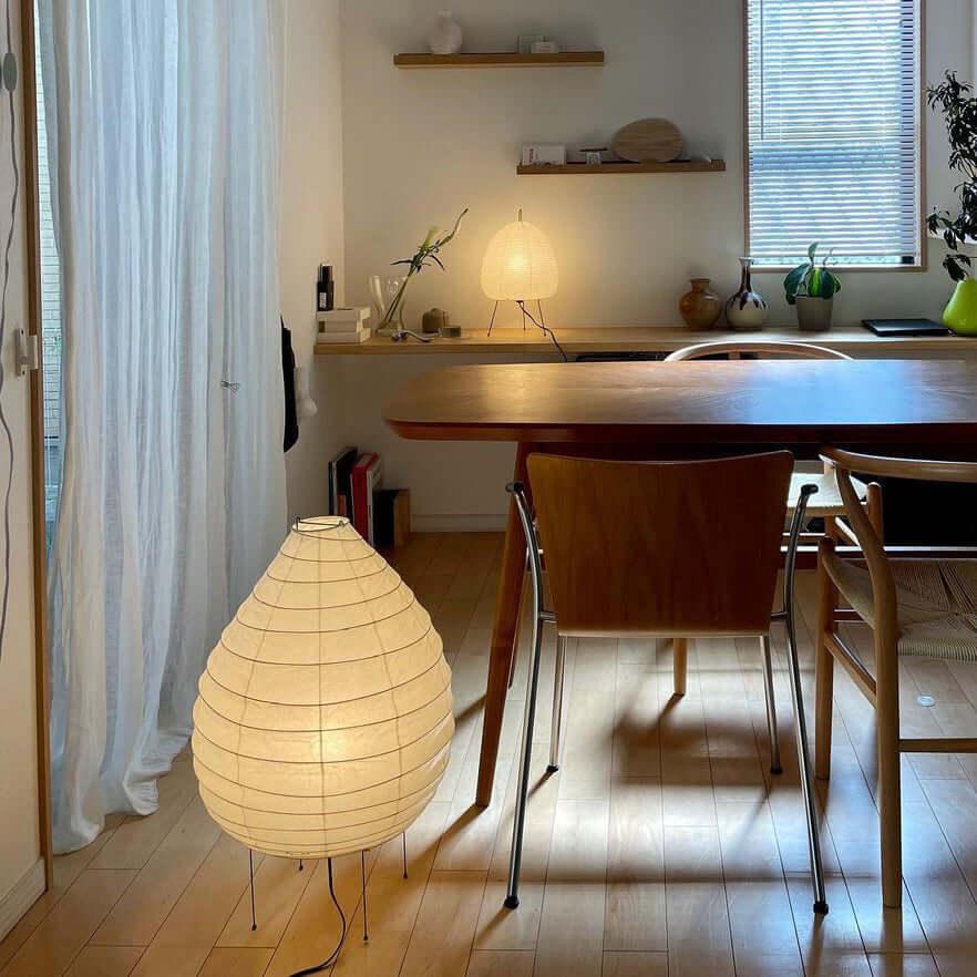 Washi Paper Lantern Floor Lamp
