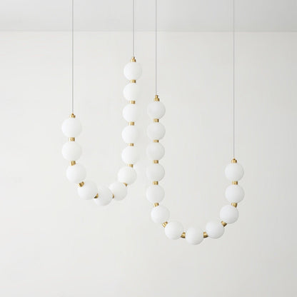 Acrylic Pearl Necklace Chandelier