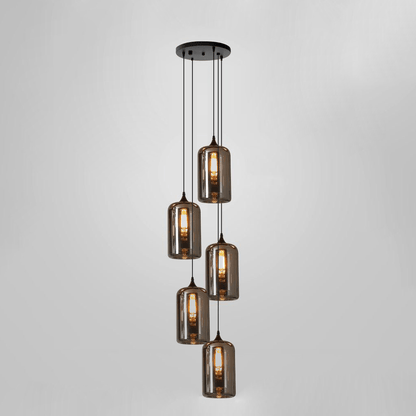 Bottle Glass Pendant Light