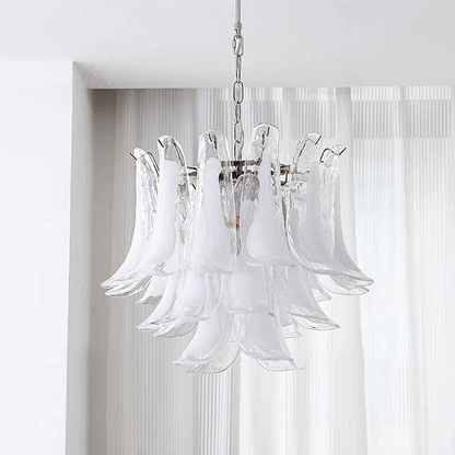 Murano Glass Leaf Chandelier