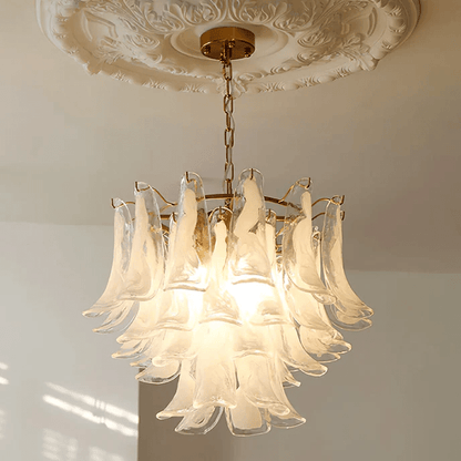 Murano Glass Leaf Chandelier