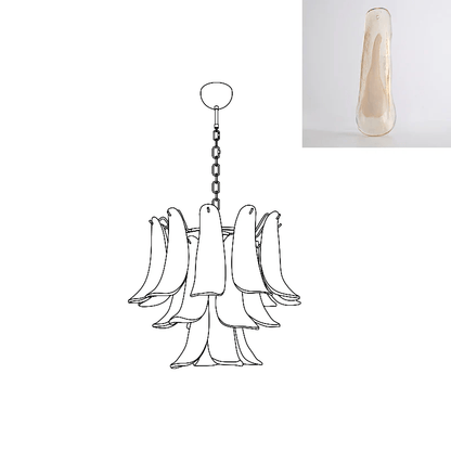 Murano Glass Petals Chandelier