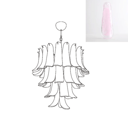 Murano Glass Petals Chandelier
