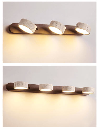 Camilla Travertine Duo Wall Light