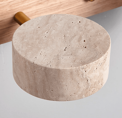 Camilla Travertine Duo Wall Light