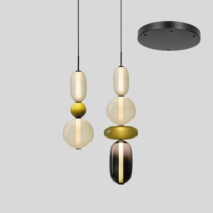 Candied Glass Combo Pendant Light