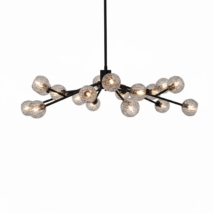 Crystal Ball Round Cluster Chandelier