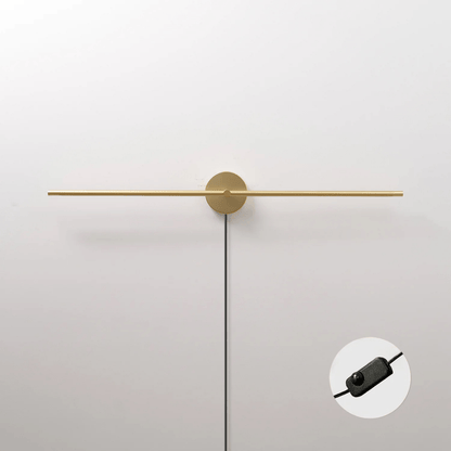 Minimalist Linear LED Plug-in Wall Lamp