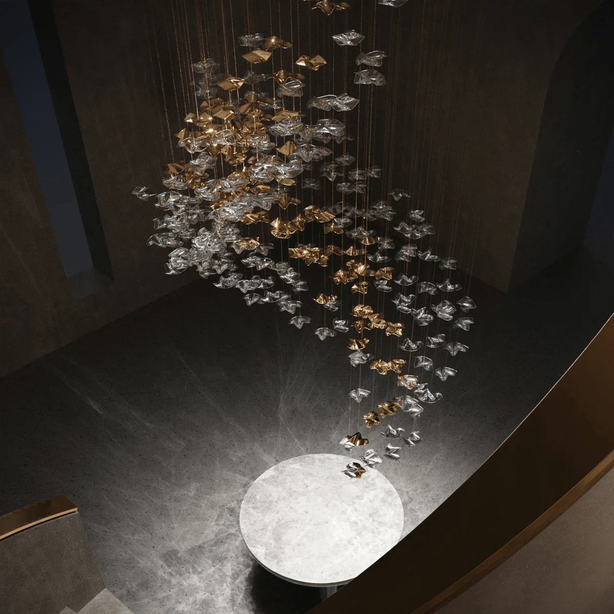 Tidal Art Glass Pendants Lamp
