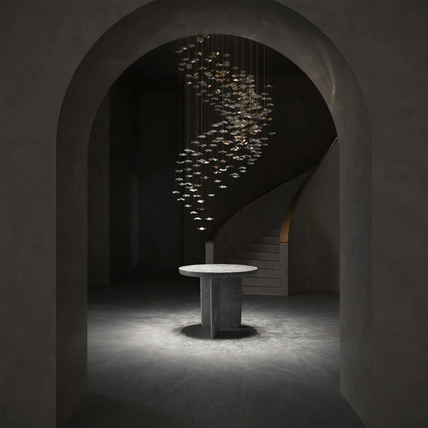 Tidal Art Glass Pendants Lamp