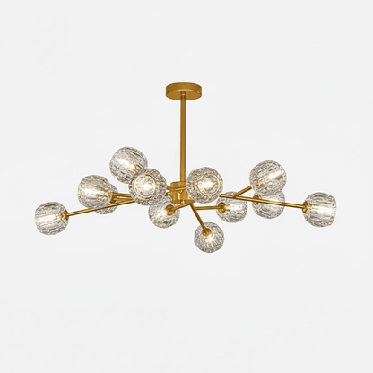 Crystal Ball Round Cluster Chandelier
