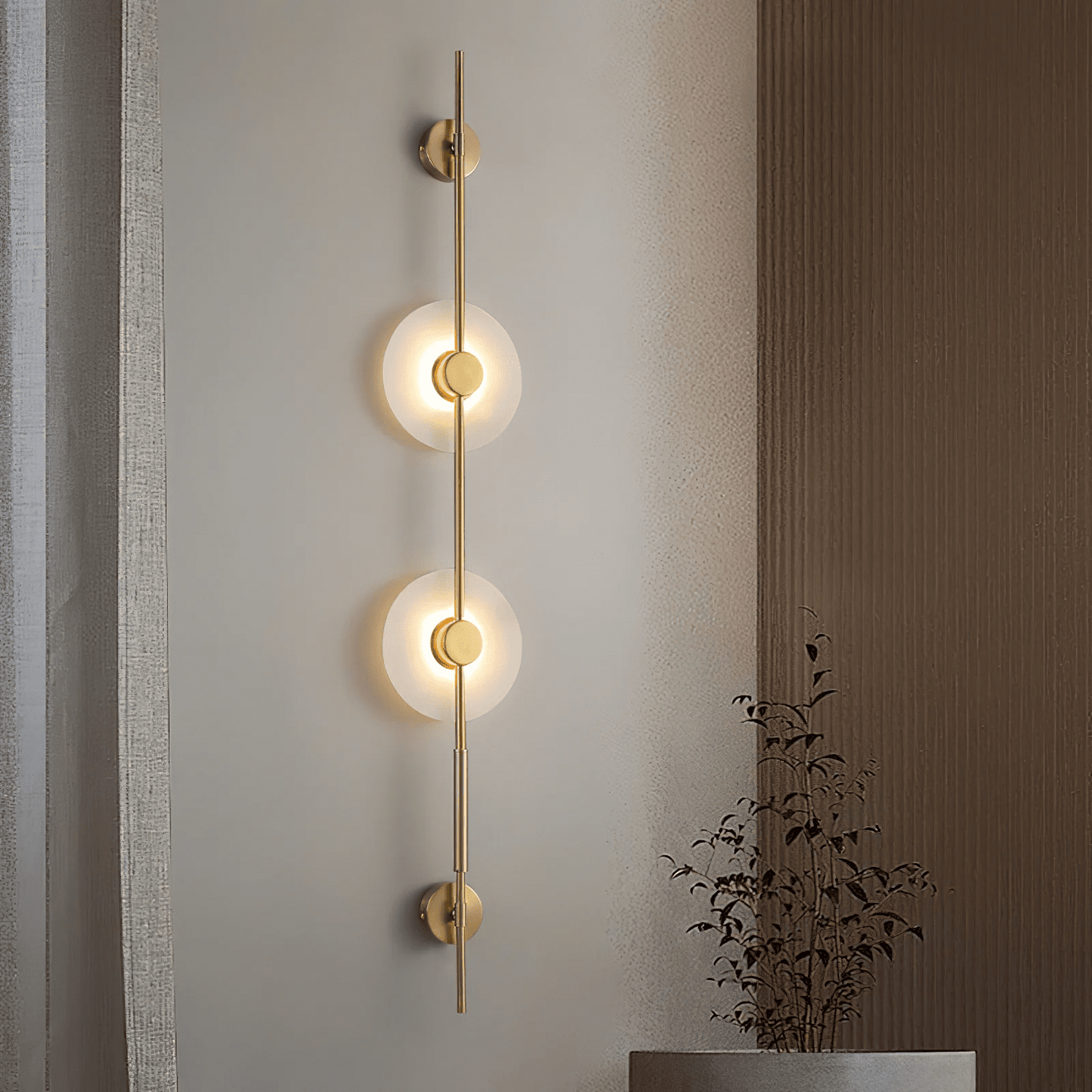 Alabaster Vertical Wall Sconce