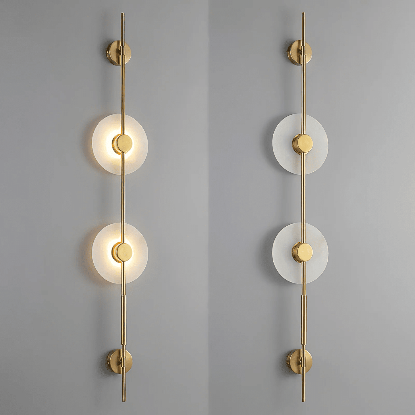 Alabaster Vertical Wall Sconce