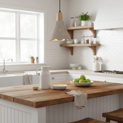 Concrete Pleated Pendant Lamp
