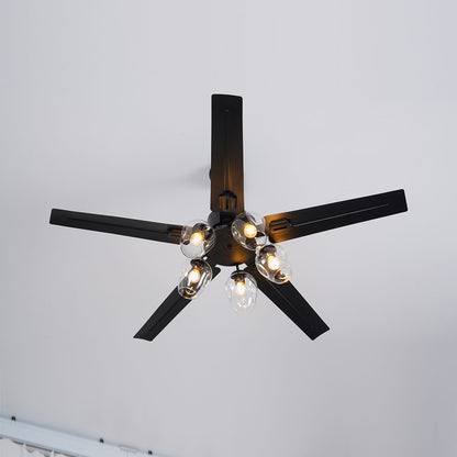 Black Vintage Ceiling Fan Light