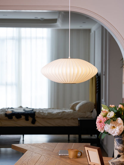 Élise Mulberry Silk Pendant Lamp