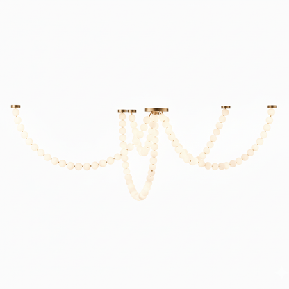 Pearl Glass Necklace Balls Chandelier