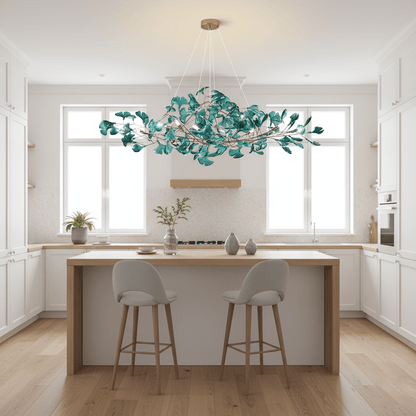 Acrylic Ginkgo Leaf Chandelier