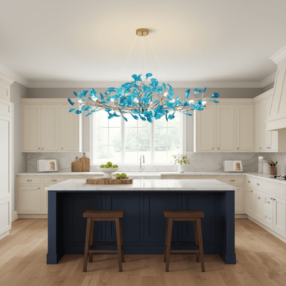 Acrylic Ginkgo Leaf Chandelier
