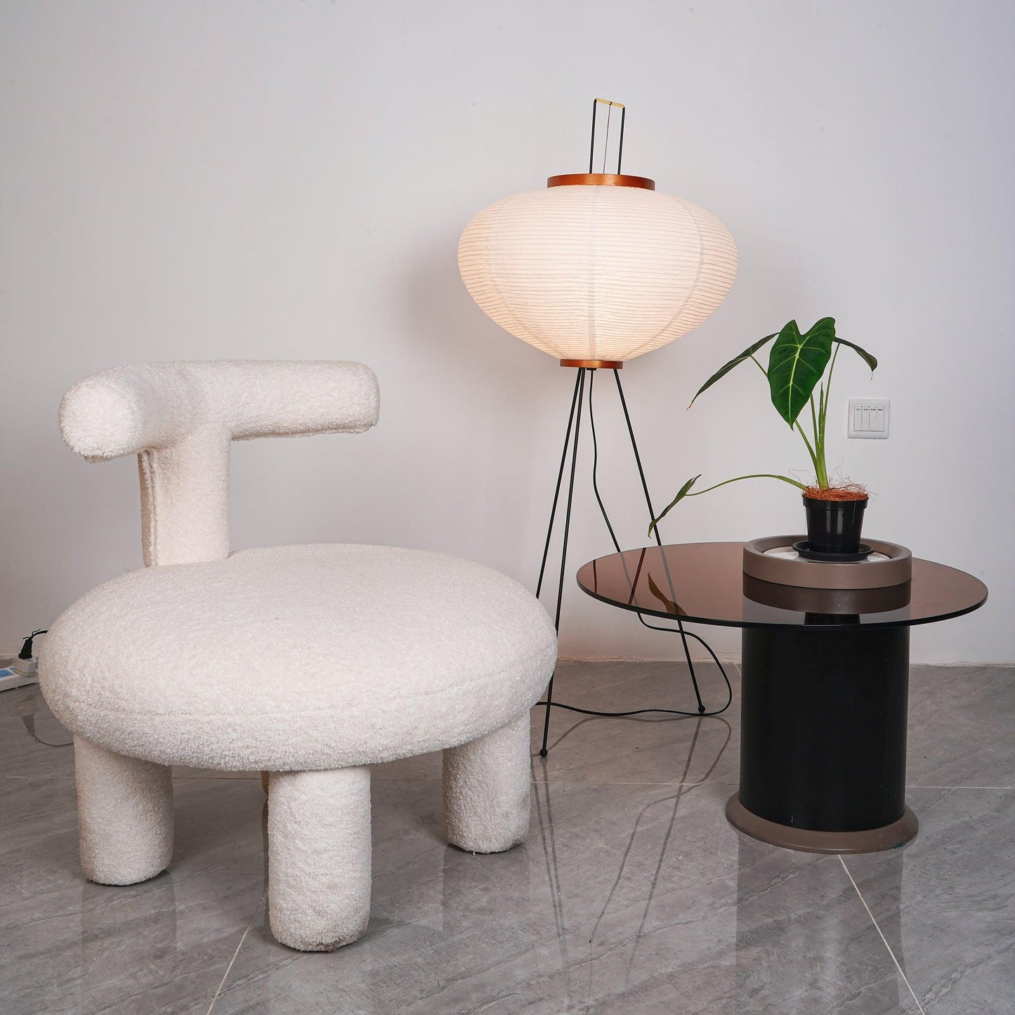 Elena Rice Paper Floor Lamp