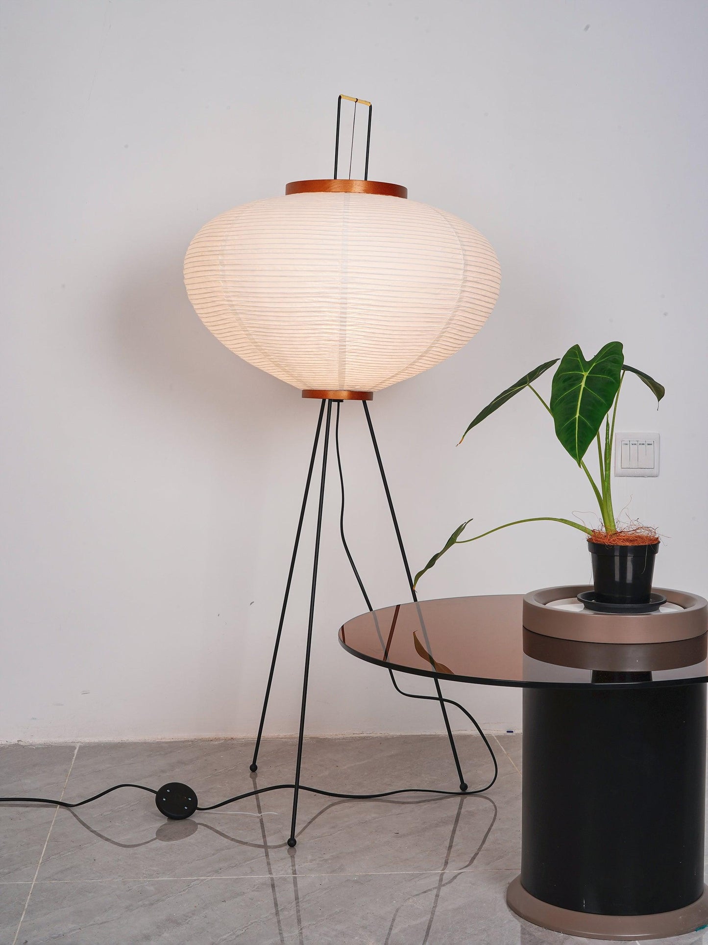 Elena Rice Paper Floor Lamp