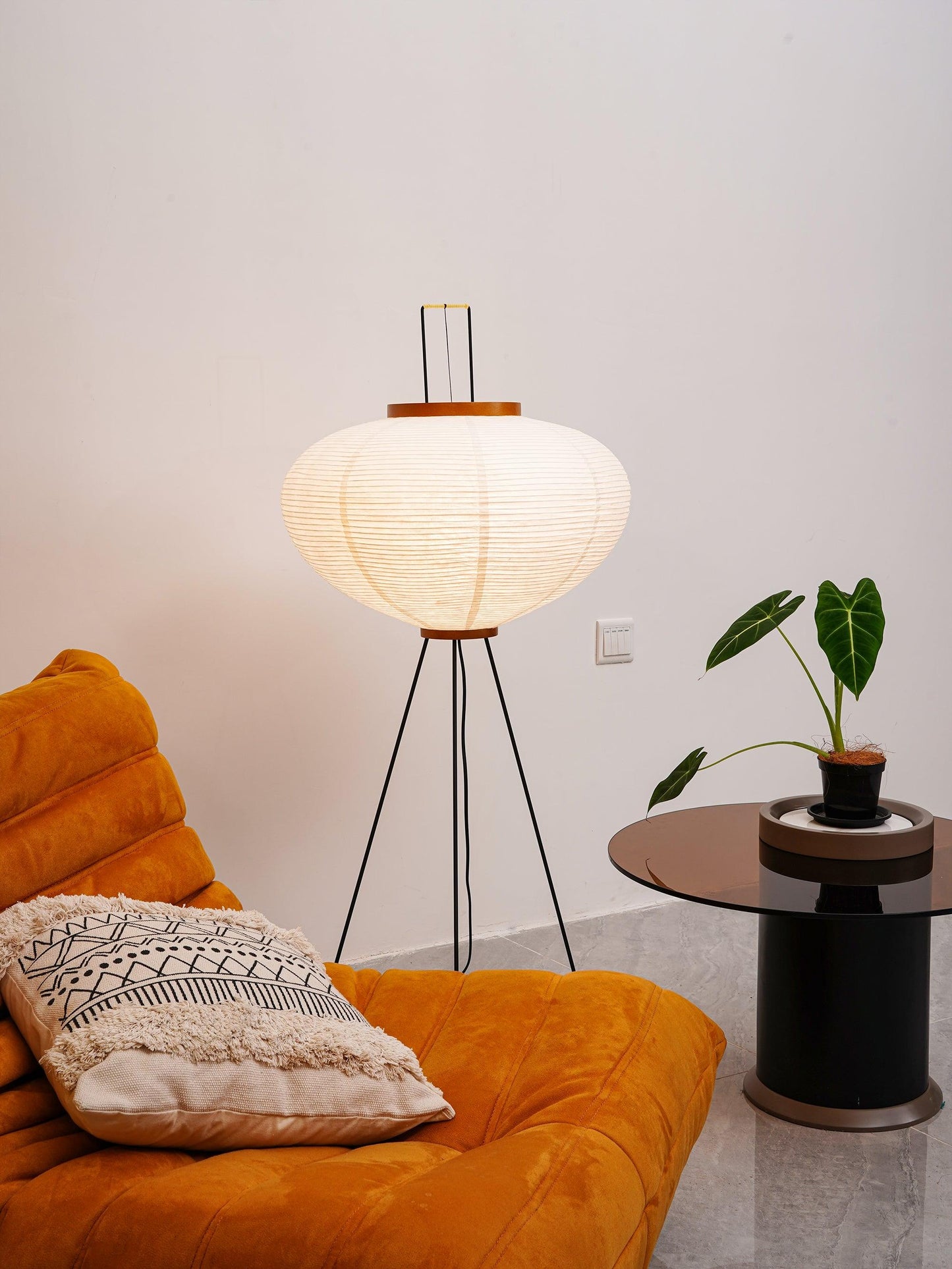 Elena Rice Paper Floor Lamp