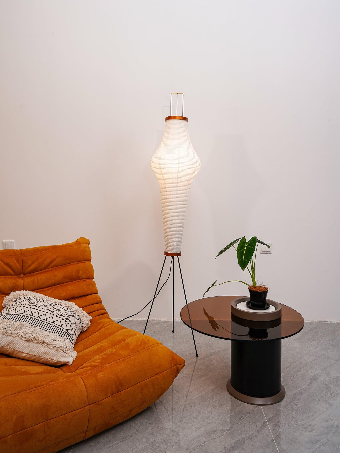 Elena Rice Paper Floor Lamp