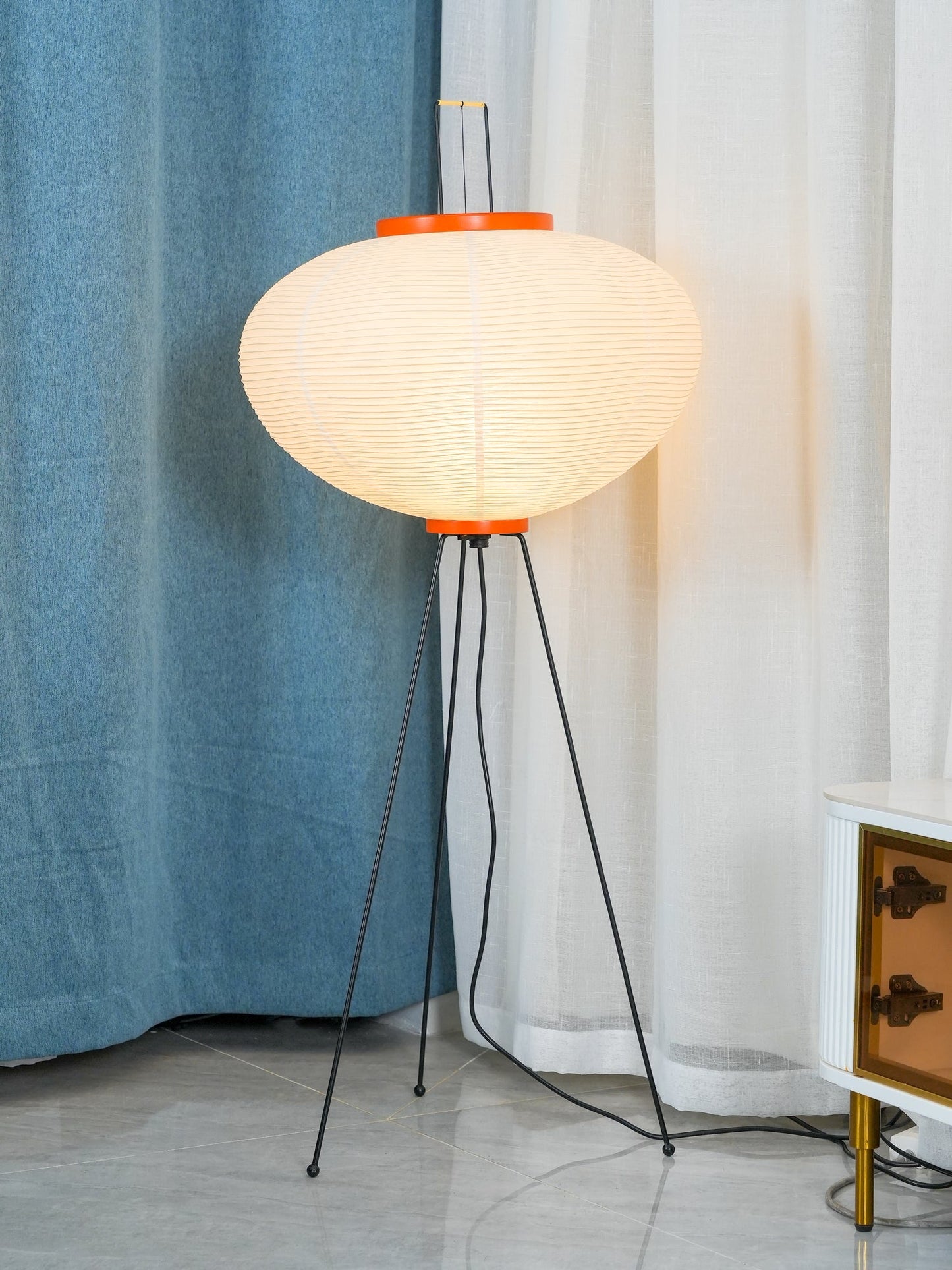Elena Rice Paper Floor Lamp