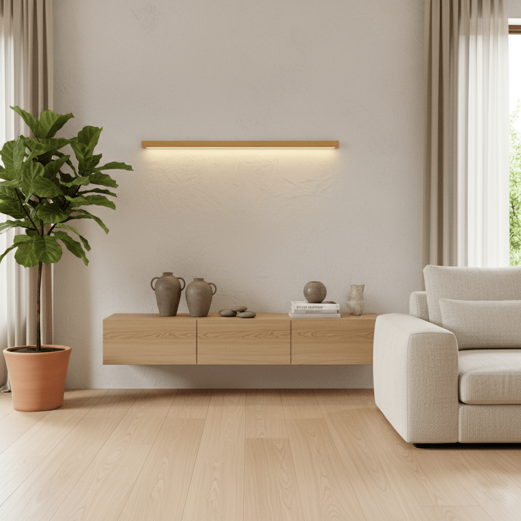 Lucienne Linear Wood Wall Light