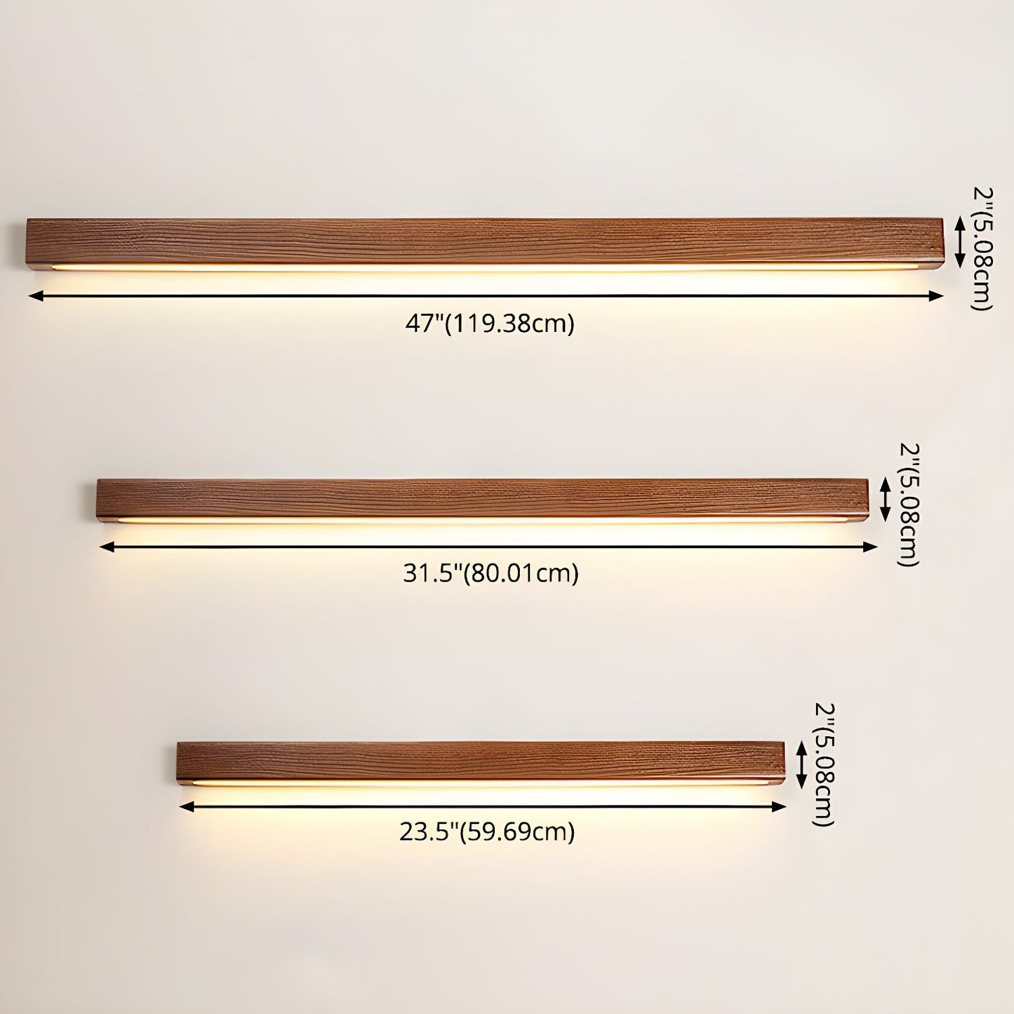 Lucienne Linear Wood Wall Light