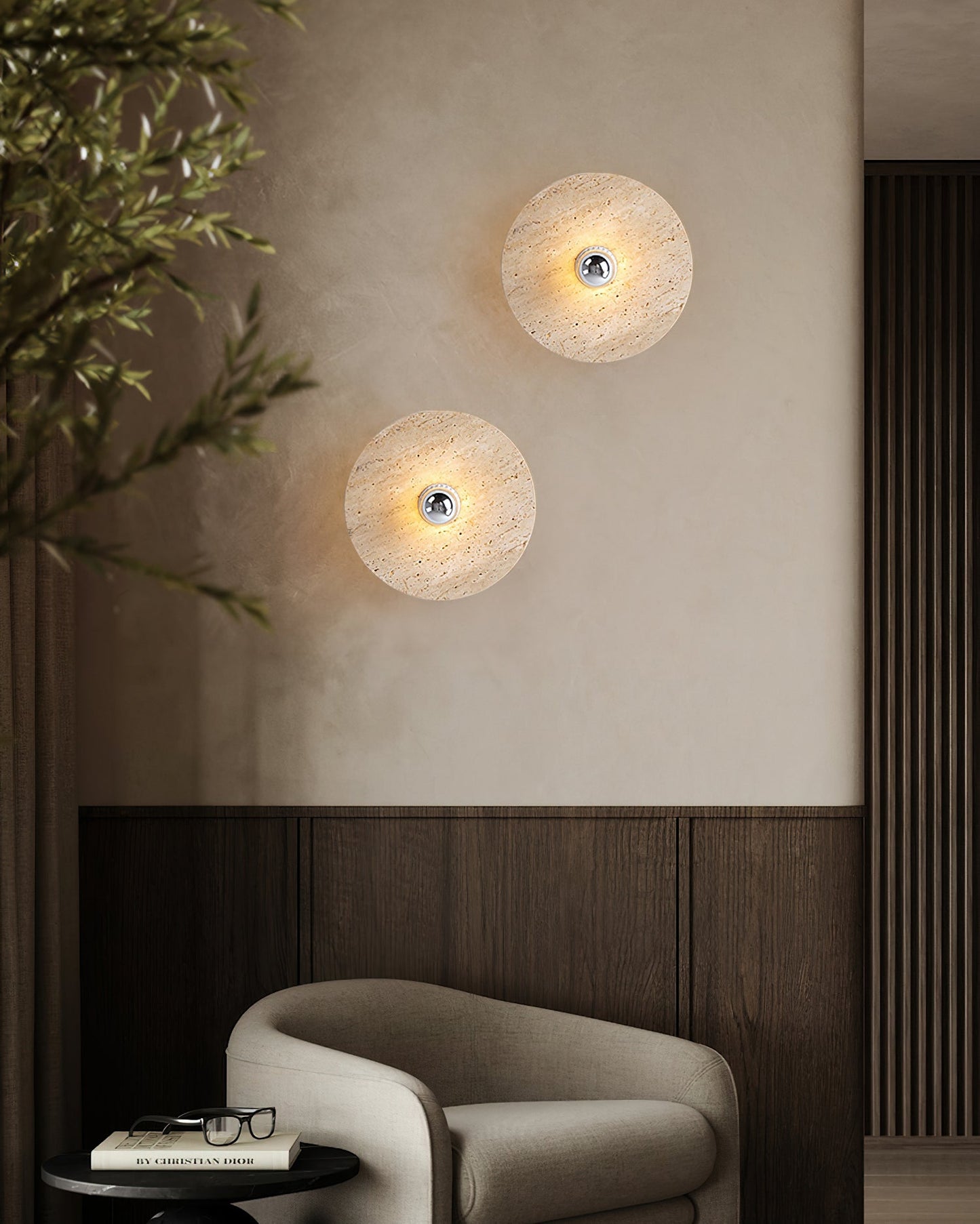 Avize Travertine Ceiling Lamp