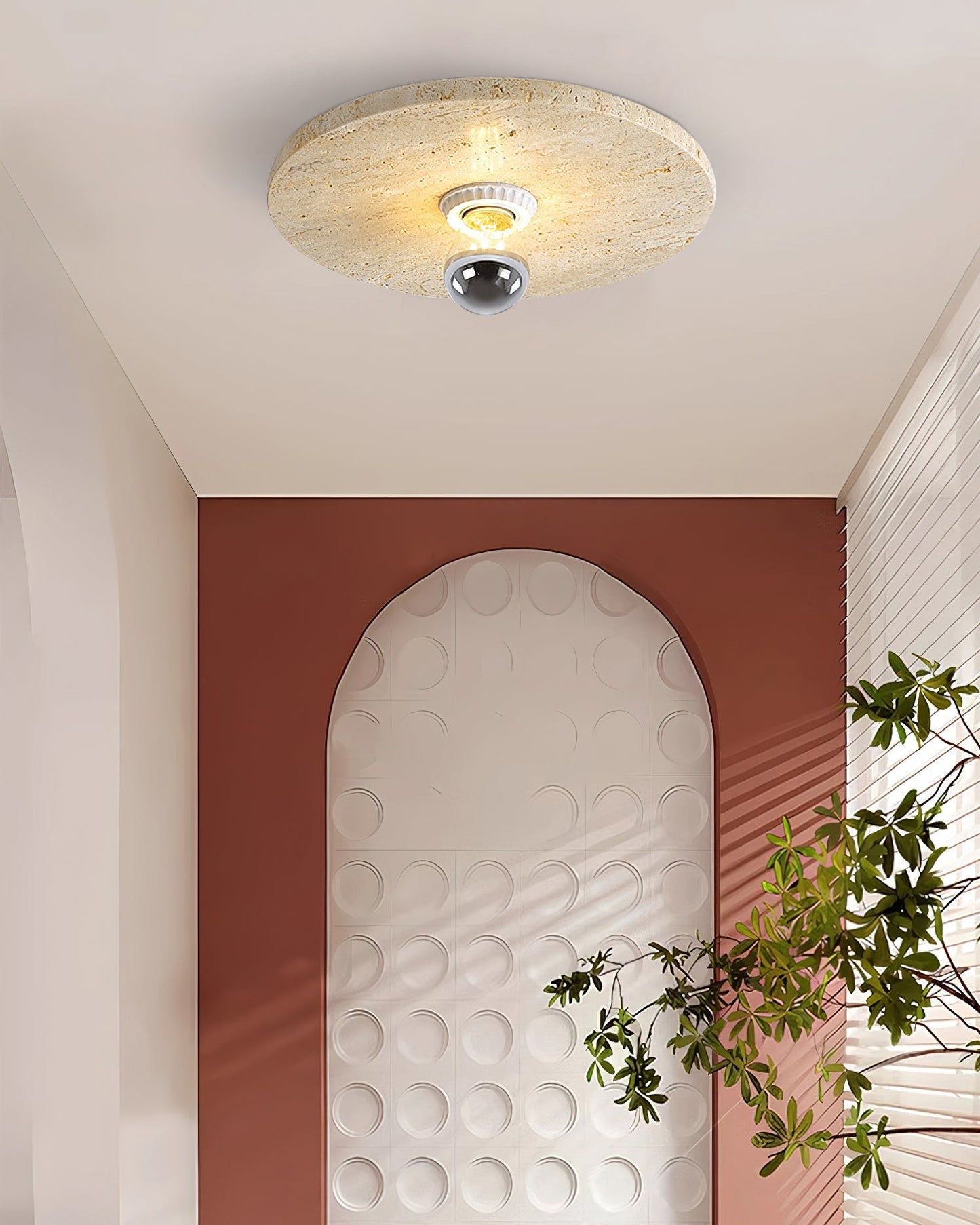 Avize Travertine Ceiling Lamp