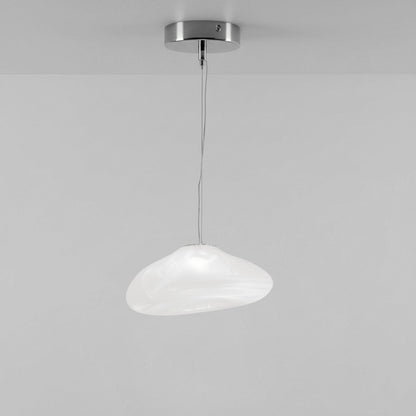 Blown Glass Mesh Pendant Light