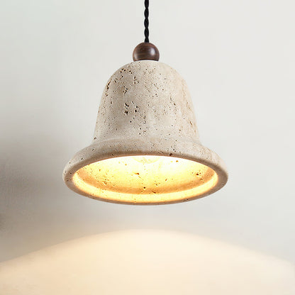 Bell Travertine Pendant Light