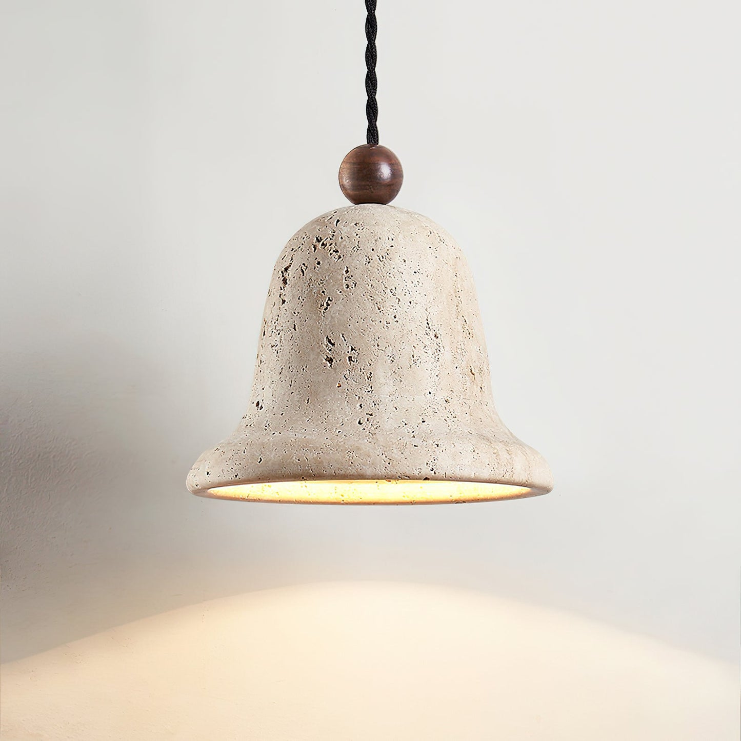 Bell Travertine Pendant Light