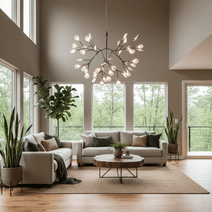 Black Firefly LED Chandelier