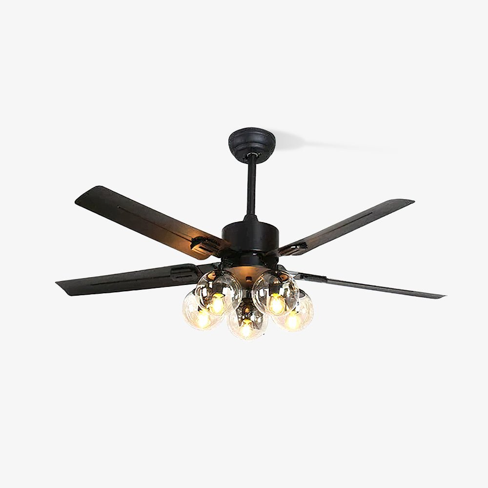 Black Vintage Ceiling Fan Light