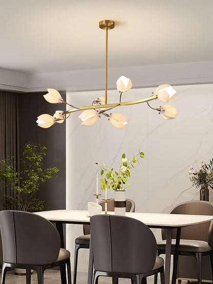 Porcelain Magnolia Chandelier