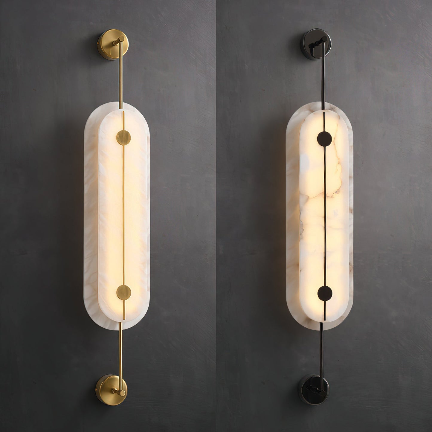 Brace Alabaster Wall Lamp