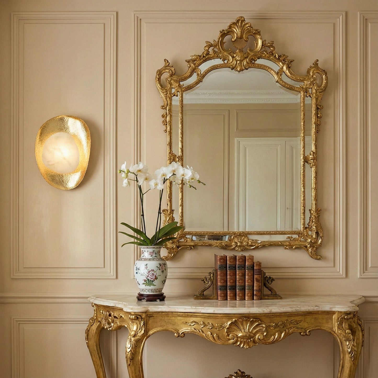 Brace Alabaster Wall Lamp