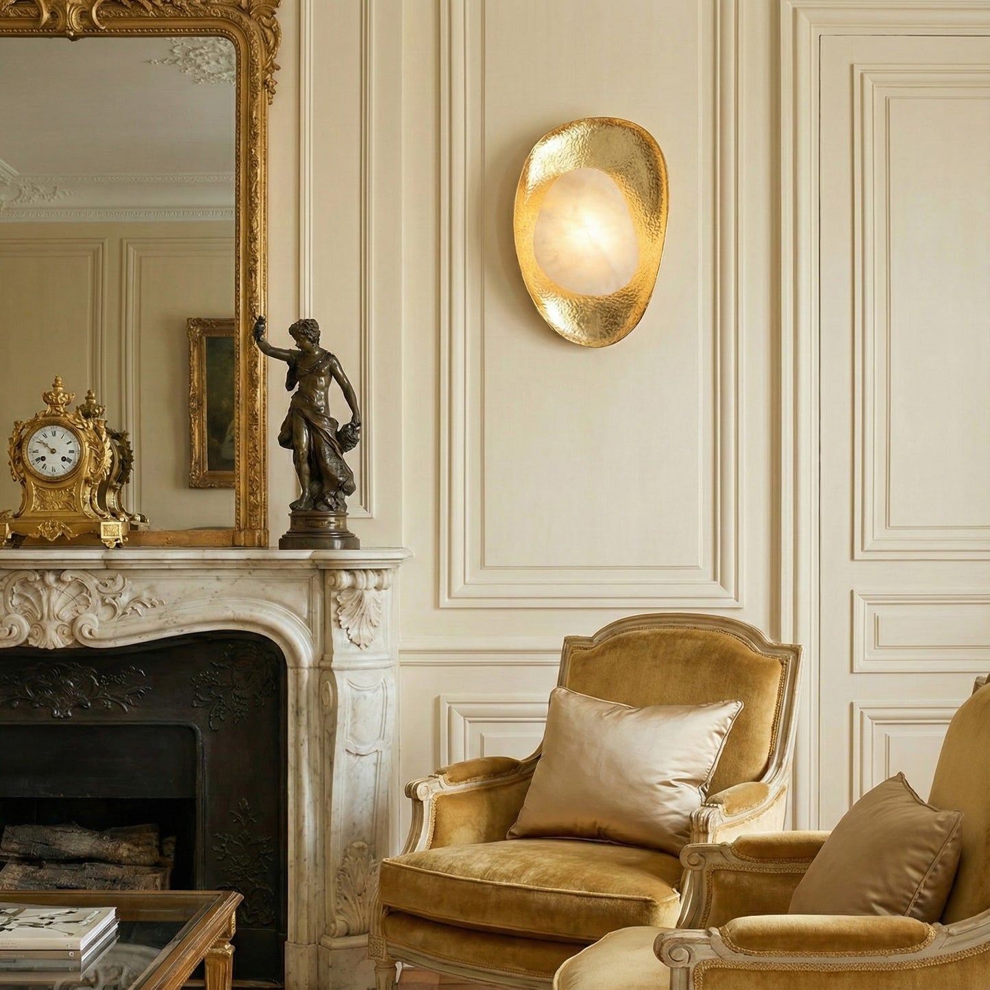 Brace Alabaster Wall Lamp