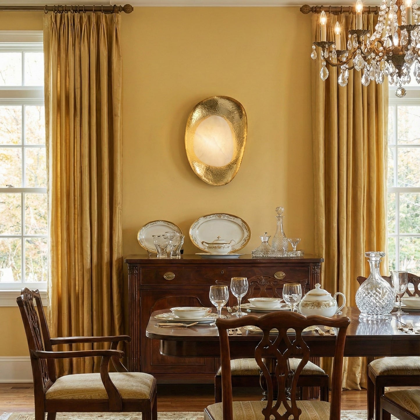 Brace Alabaster Wall Lamp