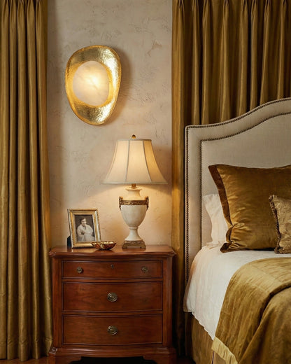 Brace Alabaster Wall Lamp