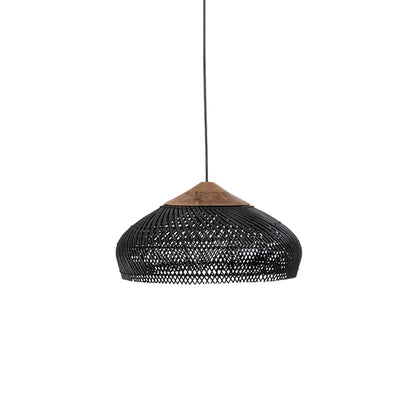 Braided Rattan Swag Pendant Lamp