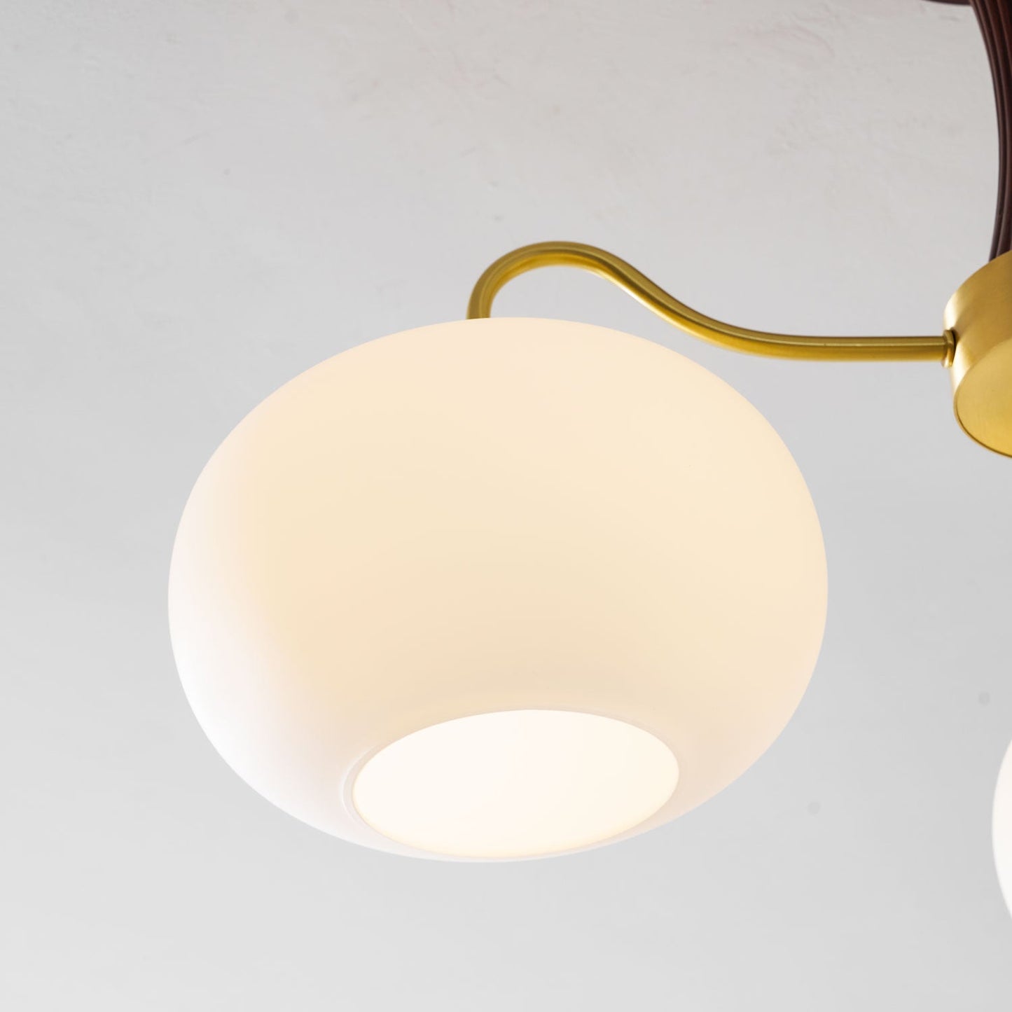 Juliette Brass Wooden Persimmon Chandelier