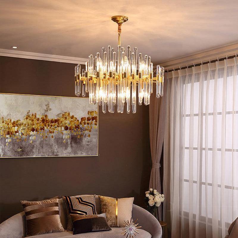 Vintage Antique Brass Chandelier