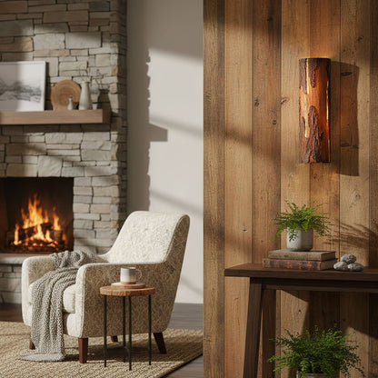 Broken Bark Wall Light