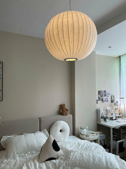 Élise Mulberry Silk Pendant Lamp