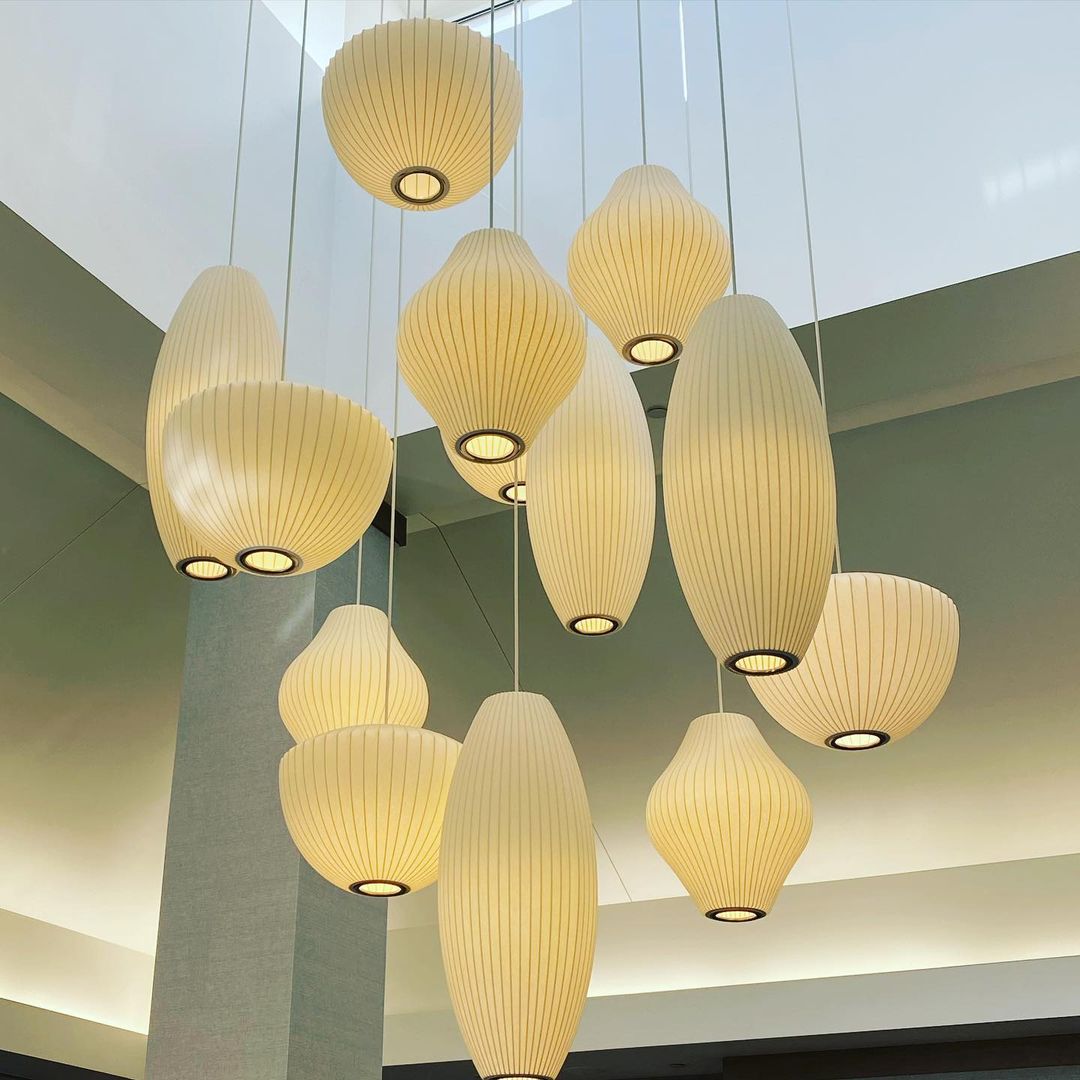 Élise Mulberry Silk Pendant Lamp