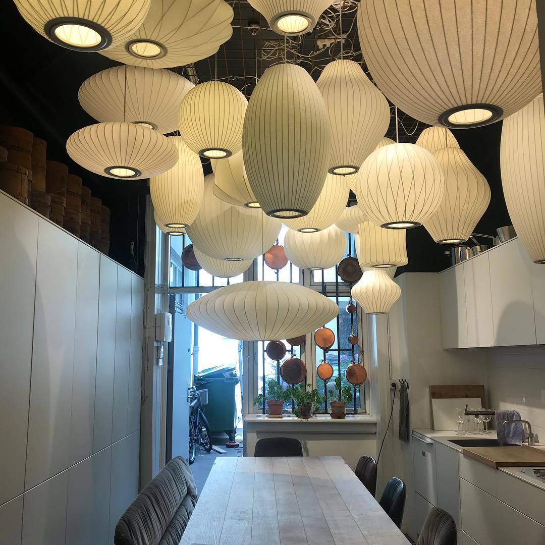 Élise Mulberry Silk Pendant Lamp